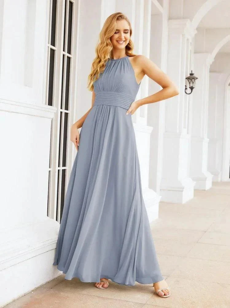 Numbersea Keyhole Bridesmaid Dresses Sleeveless Formal Evening Party Prom Gowns 28043 - Image 10