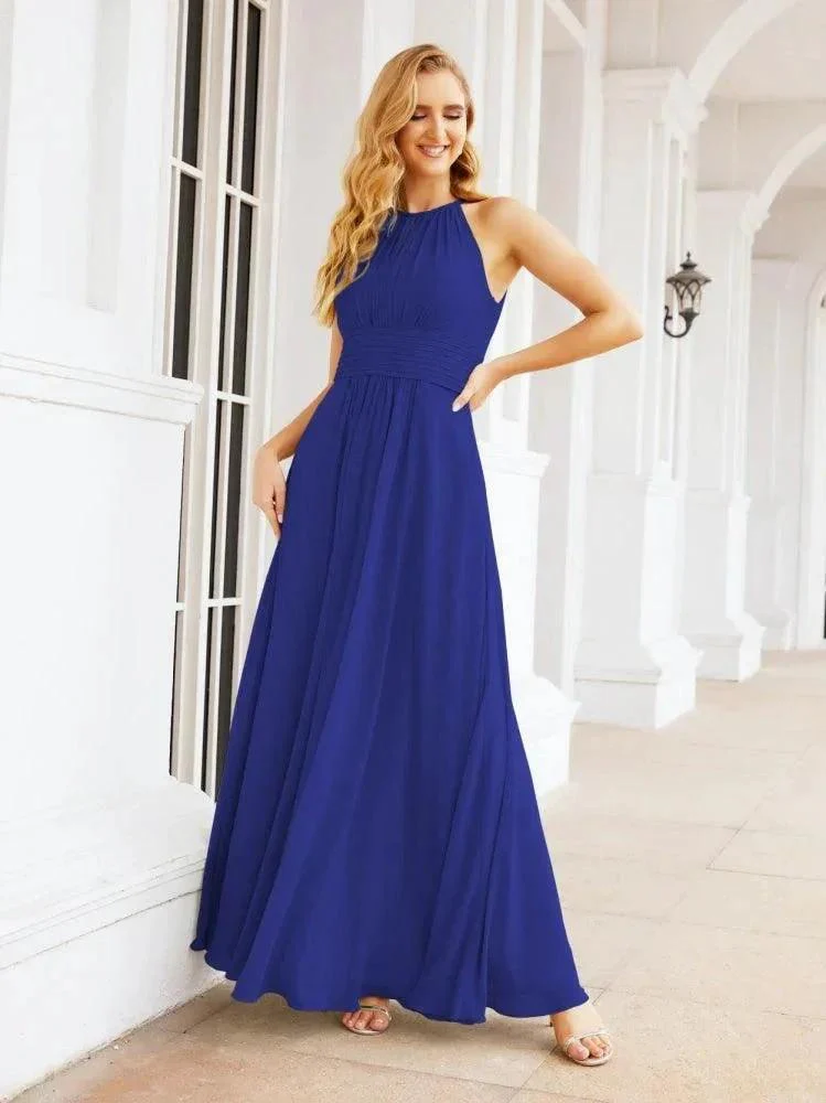 Numbersea Keyhole Bridesmaid Dresses Sleeveless Formal Evening Party Prom Gowns 28043 - Image 109