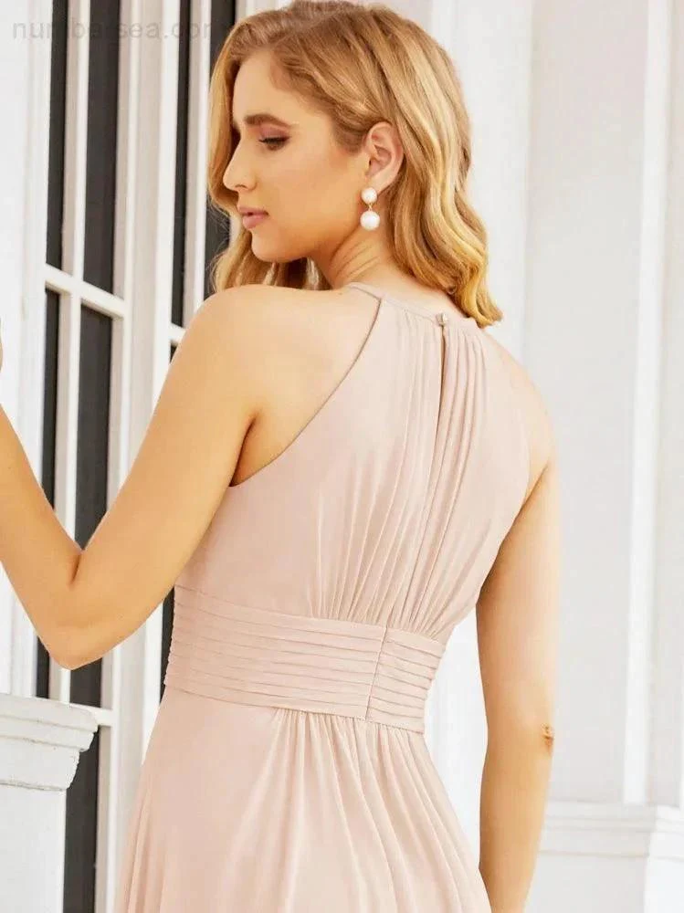 Numbersea Keyhole Bridesmaid Dresses Sleeveless Formal Evening Party Prom Gowns 28043 - Image 23