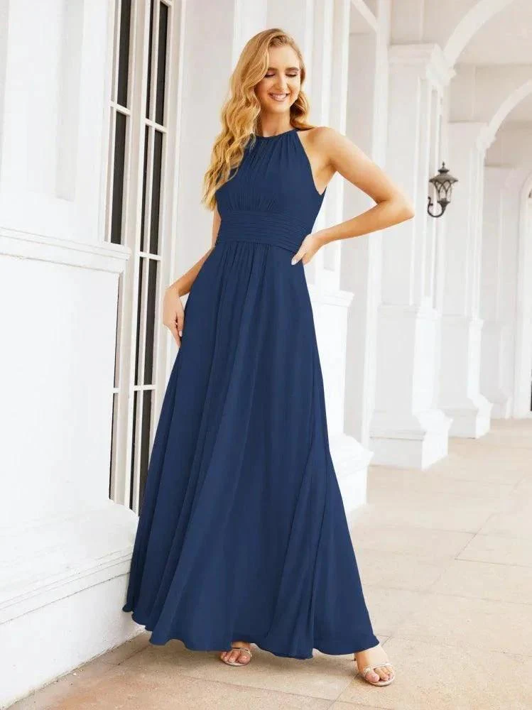 Numbersea Keyhole Bridesmaid Dresses Sleeveless Formal Evening Party Prom Gowns 28043 - Image 37