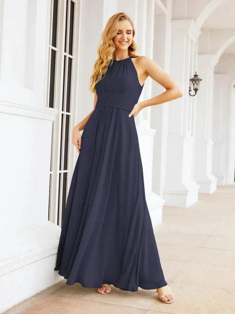 Numbersea Keyhole Bridesmaid Dresses Sleeveless Formal Evening Party Prom Gowns 28043 - Image 52