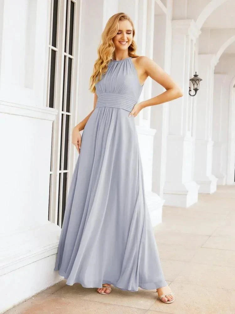 Numbersea Keyhole Bridesmaid Dresses Sleeveless Formal Evening Party Prom Gowns 28043 - Image 7