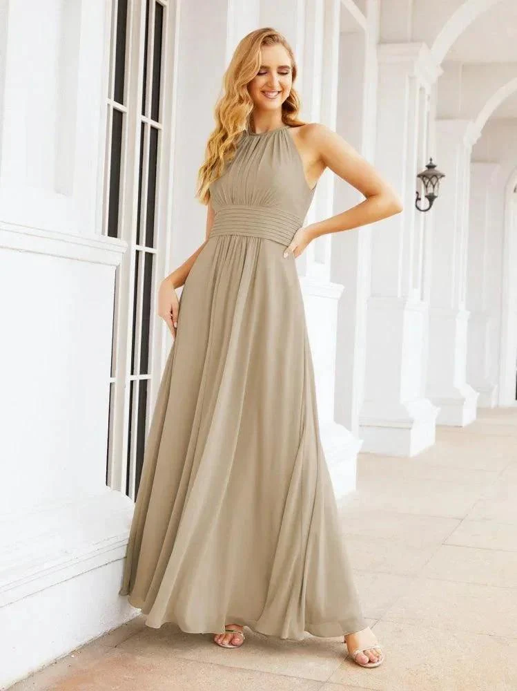 Numbersea Keyhole Bridesmaid Dresses Sleeveless Formal Evening Party Prom Gowns 28043 - Image 70