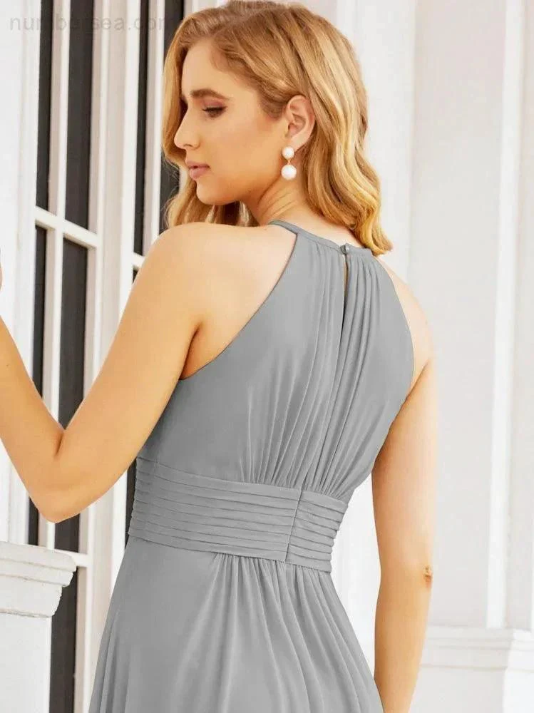 Numbersea Keyhole Bridesmaid Dresses Sleeveless Formal Evening Party Prom Gowns 28043 - Image 74