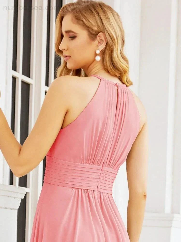 Numbersea Keyhole Bridesmaid Dresses Sleeveless Formal Evening Party Prom Gowns 28043 - Image 89