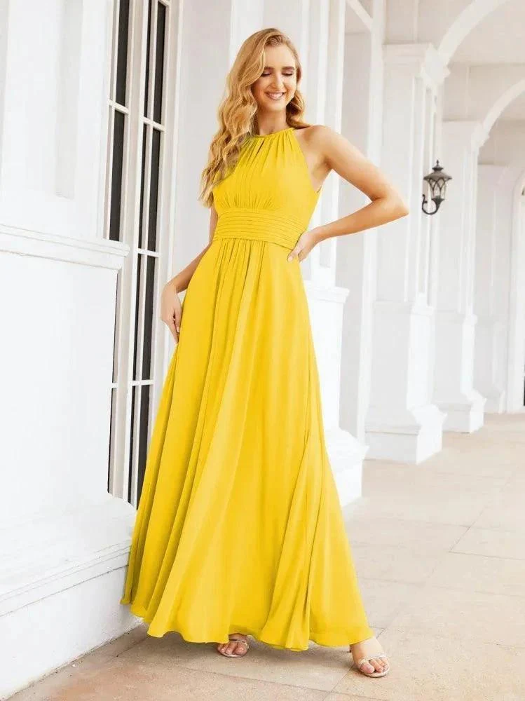 Numbersea Keyhole Bridesmaid Dresses Sleeveless Formal Evening Party Prom Gowns 28043 - Image 97