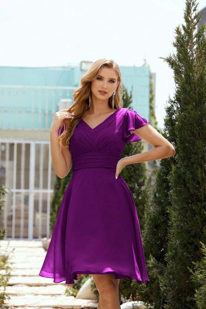 Knee Length Homecoming Dresses Formal Cocktail Prom Gown 28013 - Image 106