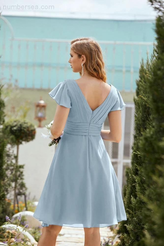Knee Length Homecoming Dresses Formal Cocktail Prom Gown 28013 - Image 11