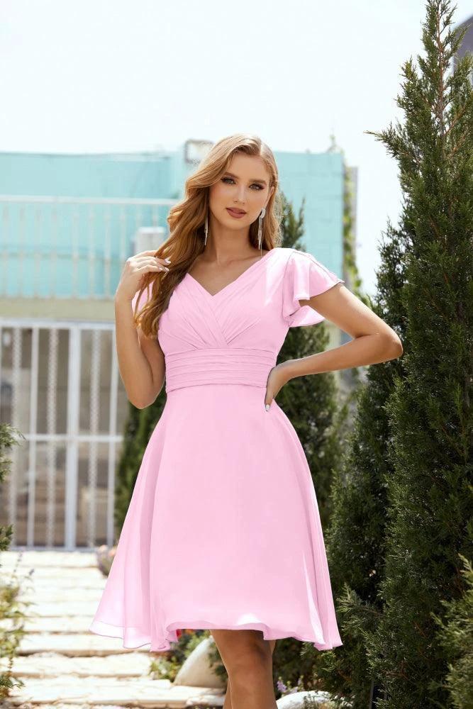 Knee Length Homecoming Dresses Formal Cocktail Prom Gown 28013 - Image 115
