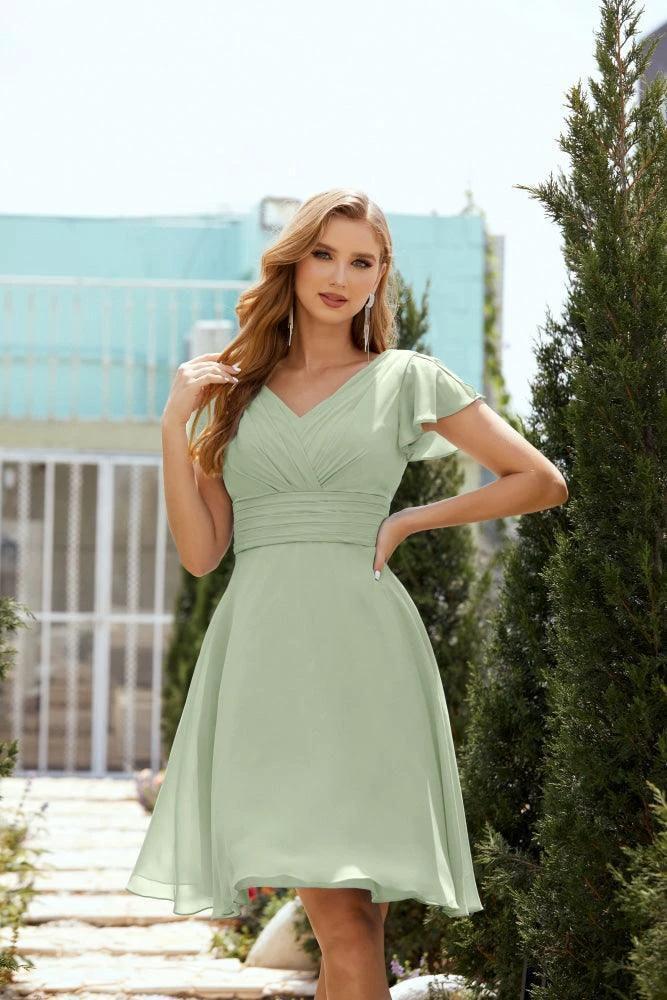 Knee Length Homecoming Dresses Formal Cocktail Prom Gown 28013 - Image 13