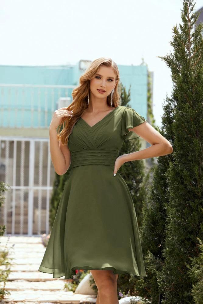 Knee Length Homecoming Dresses Formal Cocktail Prom Gown 28013 - Image 19