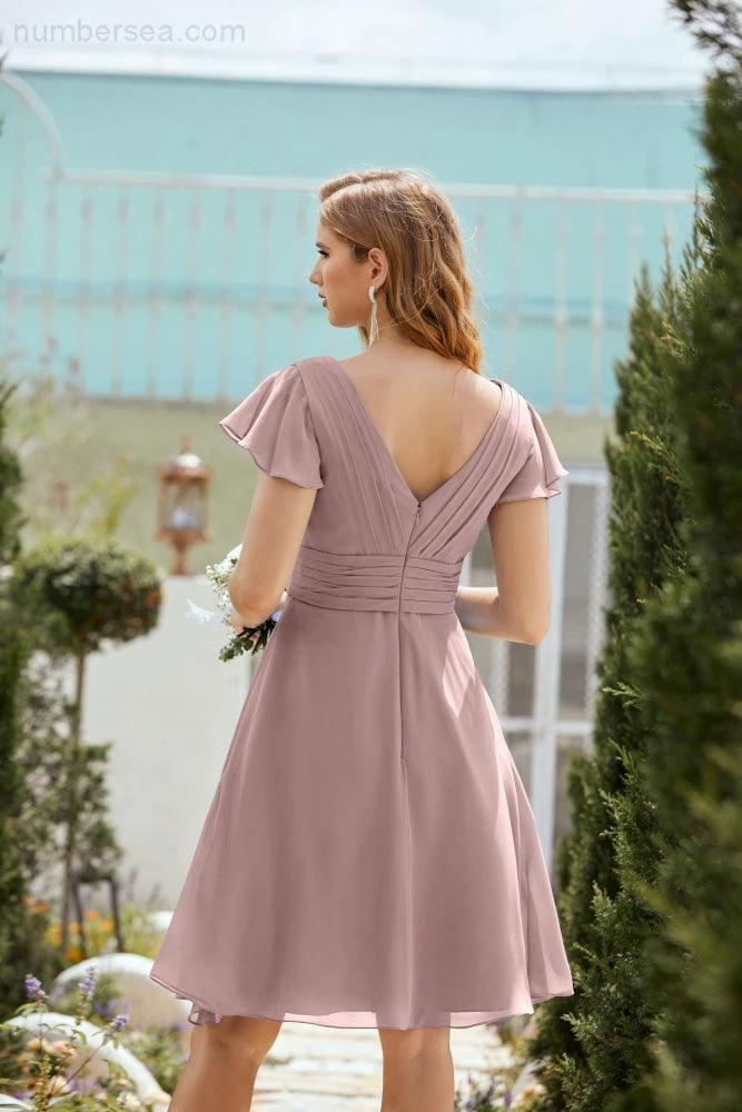 Knee Length Homecoming Dresses Formal Cocktail Prom Gown 28013 - Image 2