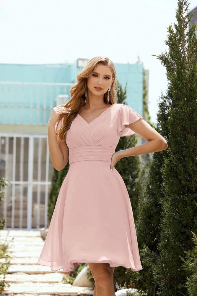 Knee Length Homecoming Dresses Formal Cocktail Prom Gown 28013 - Image 25
