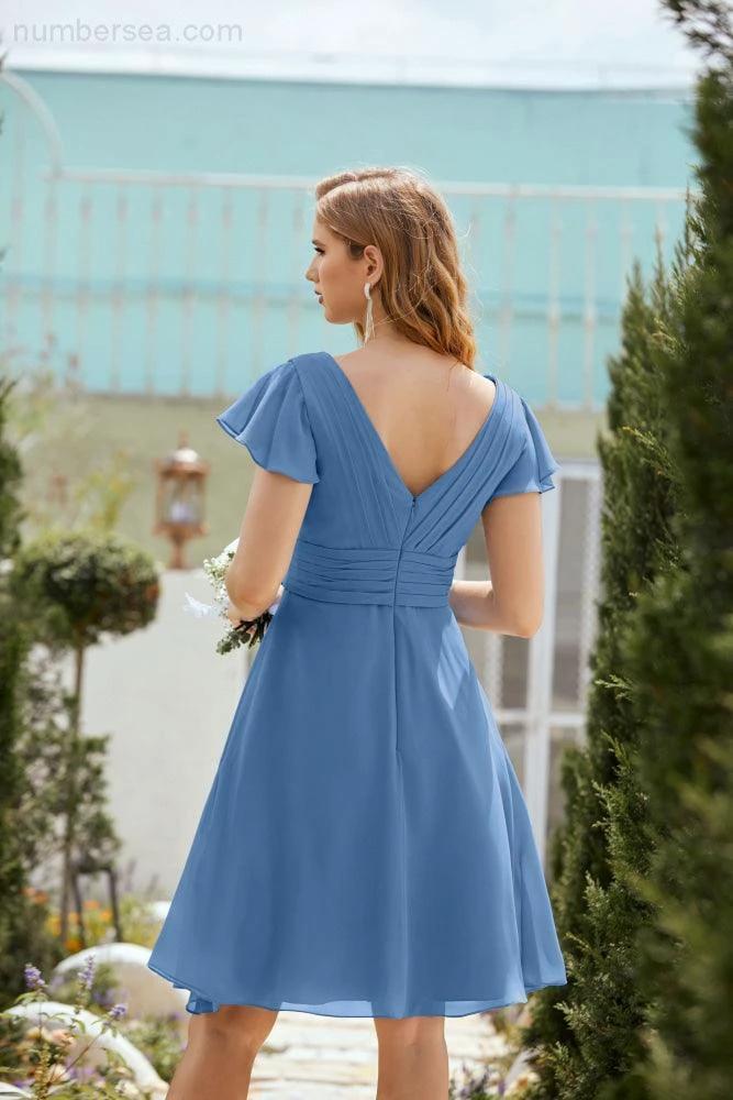 Knee Length Homecoming Dresses Formal Cocktail Prom Gown 28013 - Image 29