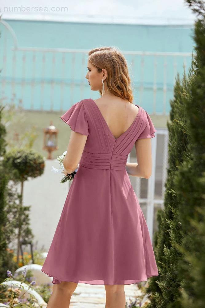 Knee Length Homecoming Dresses Formal Cocktail Prom Gown 28013 - Image 32