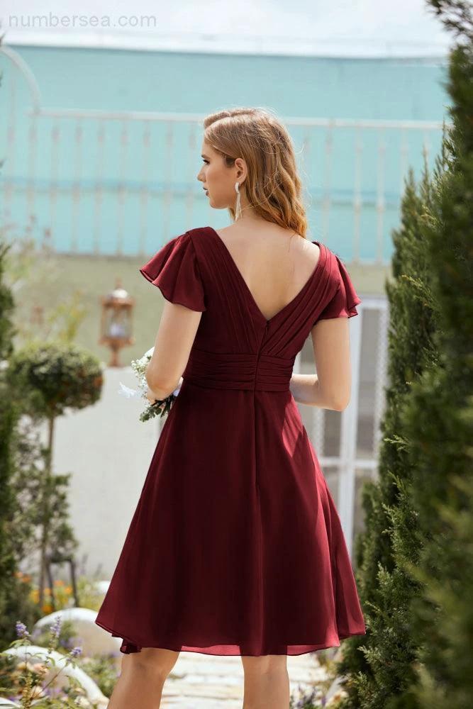 Knee Length Homecoming Dresses Formal Cocktail Prom Gown 28013 - Image 35