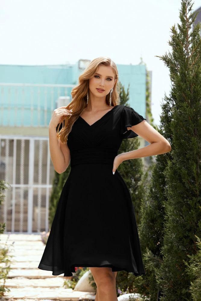 Knee Length Homecoming Dresses Formal Cocktail Prom Gown 28013 - Image 43