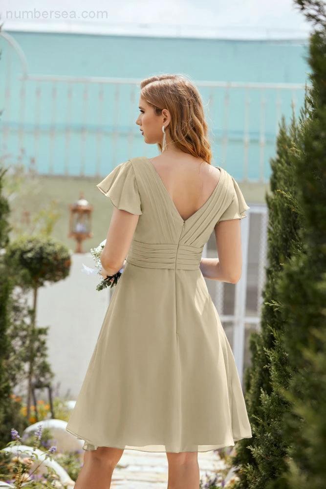 Knee Length Homecoming Dresses Formal Cocktail Prom Gown 28013 - Image 47