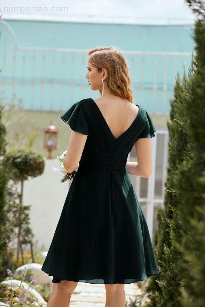 Knee Length Homecoming Dresses Formal Cocktail Prom Gown 28013 - Image 50