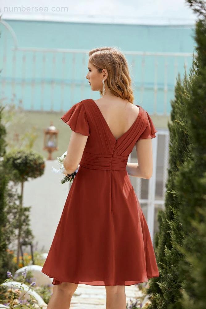 Knee Length Homecoming Dresses Formal Cocktail Prom Gown 28013 - Image 56