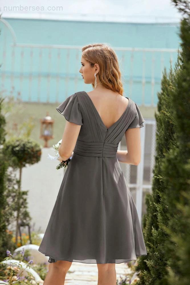 Knee Length Homecoming Dresses Formal Cocktail Prom Gown 28013 - Image 59