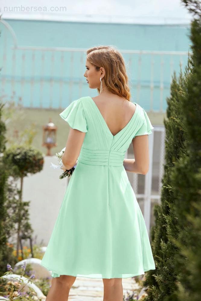 Knee Length Homecoming Dresses Formal Cocktail Prom Gown 28013 - Image 65
