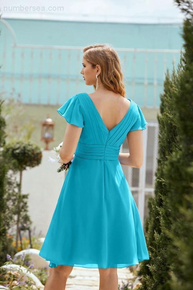 Knee Length Homecoming Dresses Formal Cocktail Prom Gown 28013 - Image 68