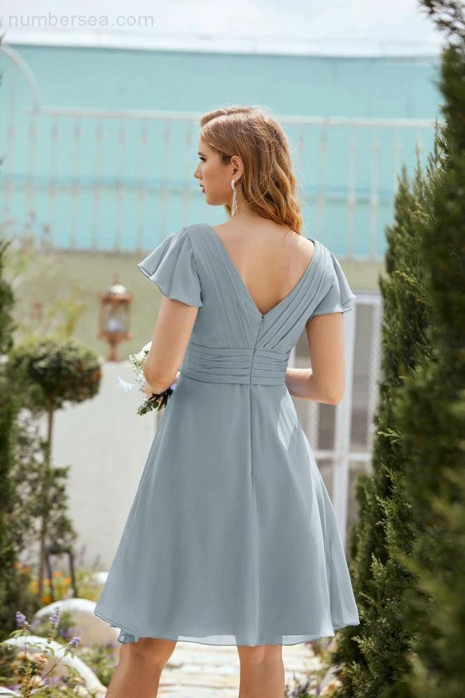 Knee Length Homecoming Dresses Formal Cocktail Prom Gown 28013 - Image 74