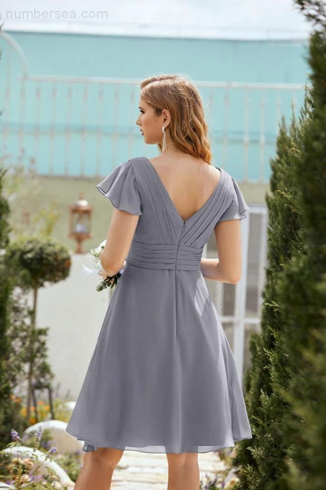 Knee Length Homecoming Dresses Formal Cocktail Prom Gown 28013 - Image 8