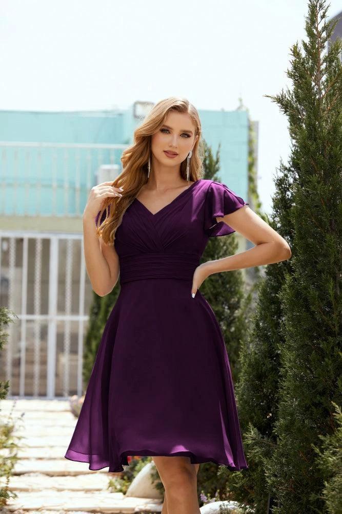 Knee Length Homecoming Dresses Formal Cocktail Prom Gown 28013 - Image 91