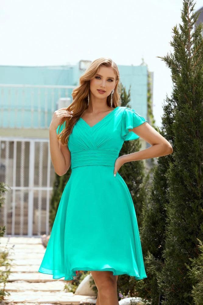 Knee Length Homecoming Dresses Formal Cocktail Prom Gown 28013 - Image 94