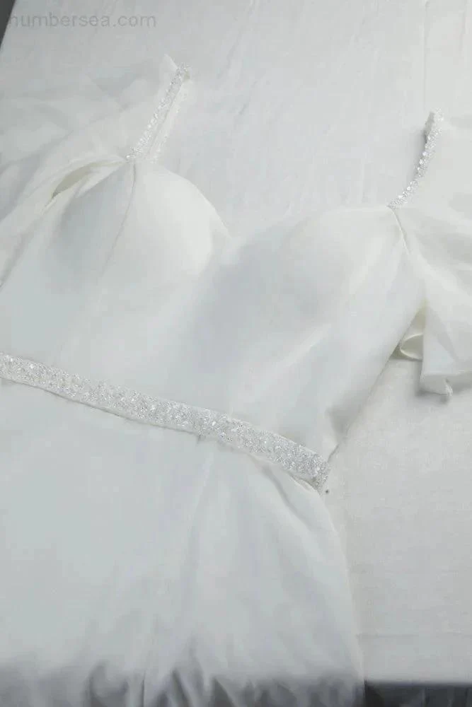 Ladies Chiffon Ruffle Sleeve Front Slit Bridesmaid Evening Dress Prom Wedding Party Evening Dress 28115 - Image 6