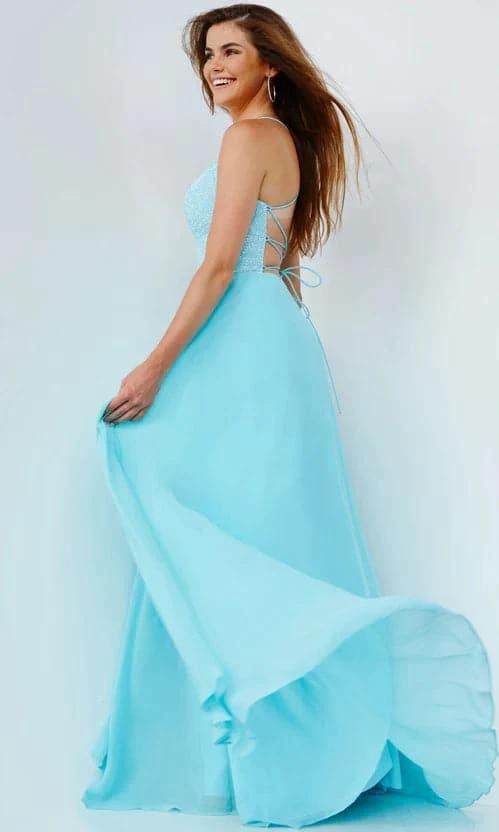 Light Blue Chiffon Prom Dress SYP76 - Image 2