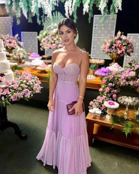 Lilac Evening Gown Long Prom Dress Party Dress Y4818 - Image 2