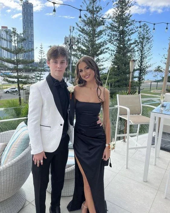 Long Black long prom dress evening dress Y5382 - Image 2