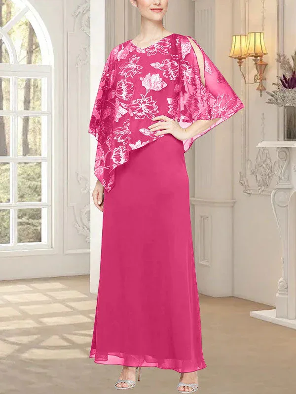 Long Glitter Mesh Dress with Novelty Asymmetric Overlay Bodice - Image 15