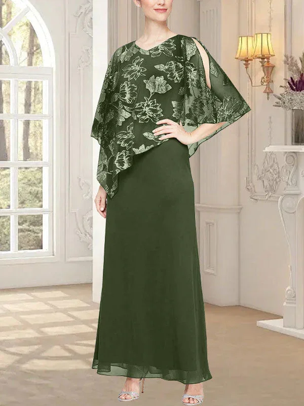 Long Glitter Mesh Dress with Novelty Asymmetric Overlay Bodice - Image 24