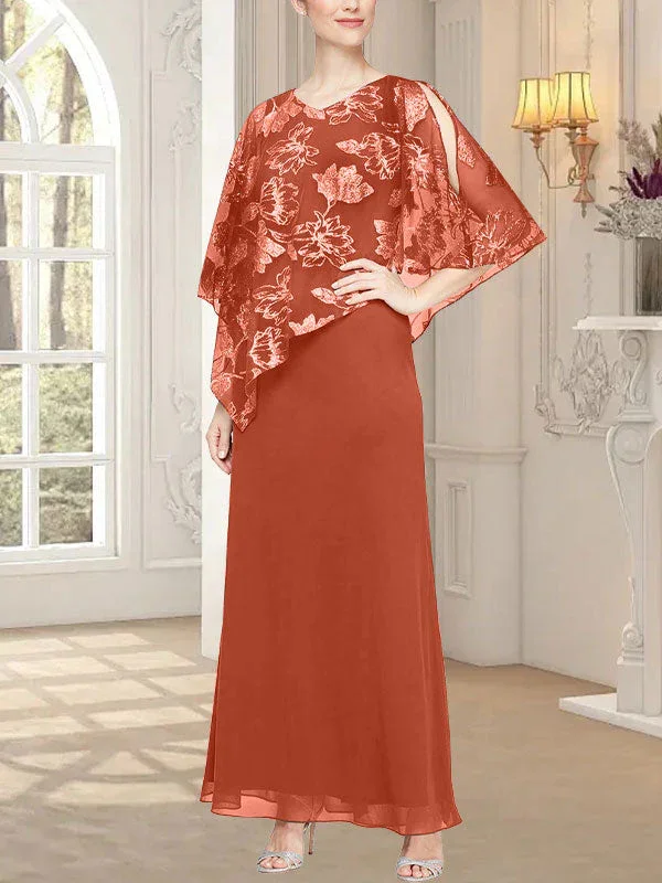 Long Glitter Mesh Dress with Novelty Asymmetric Overlay Bodice - Image 31