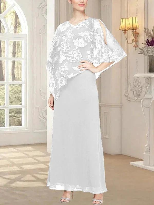 Long Glitter Mesh Dress with Novelty Asymmetric Overlay Bodice - Image 36