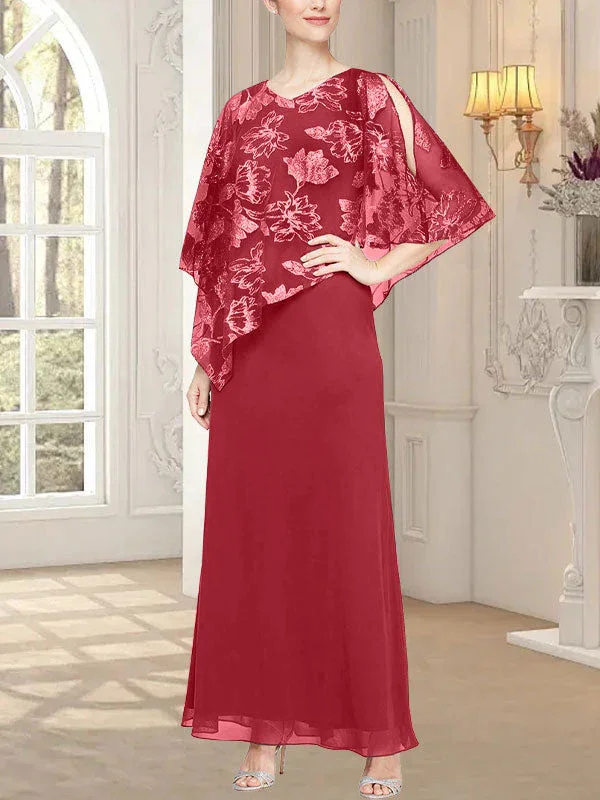 Long Glitter Mesh Dress with Novelty Asymmetric Overlay Bodice - Image 37