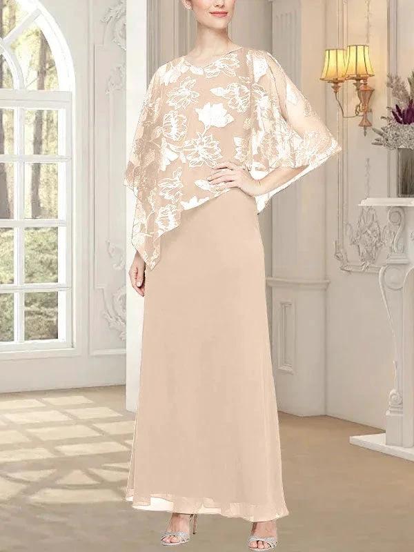 Long Glitter Mesh Dress with Novelty Asymmetric Overlay Bodice - Image 6