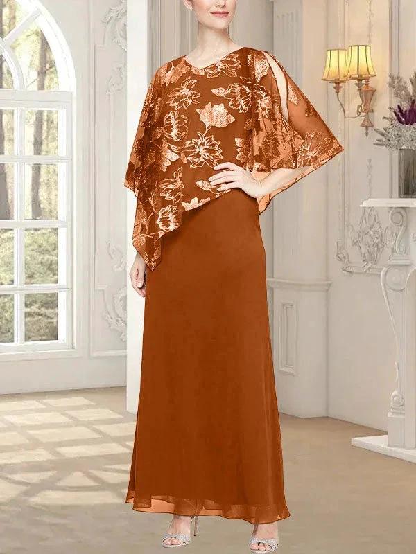 Long Glitter Mesh Dress with Novelty Asymmetric Overlay Bodice - Image 7