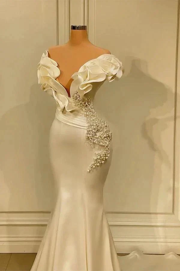 Long Mermaid Sweetheart Satin Prom Dress - Image 2