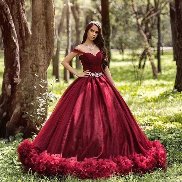 Long Princess Off-the-shoulder Tulle Wedding Dress - Image 2