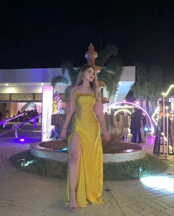 Long Prom Dresses Split Formal Evening Dress Y6022 - Image 2