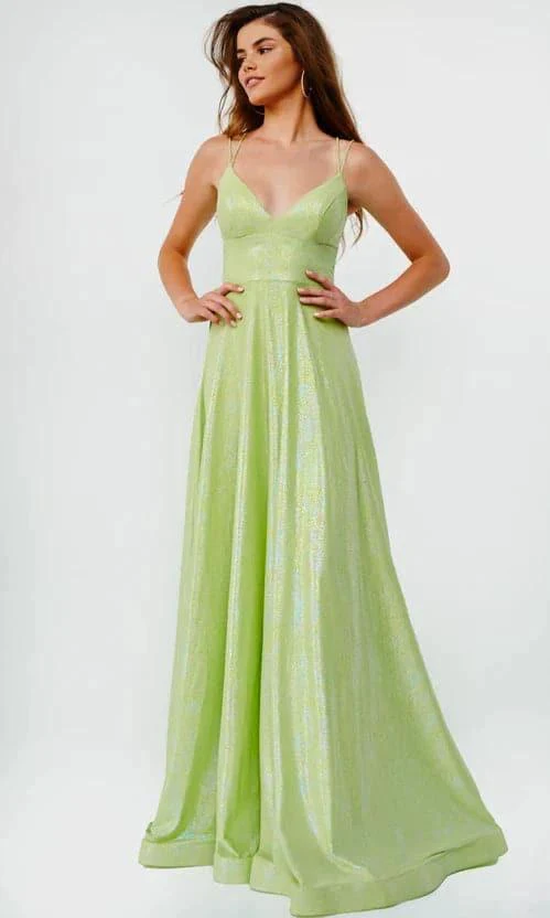 Long Shimmer Pink Prom Dress SYP81 - Image 3