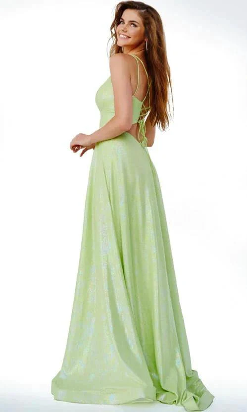 Long Shimmer Pink Prom Dress SYP81 - Image 5