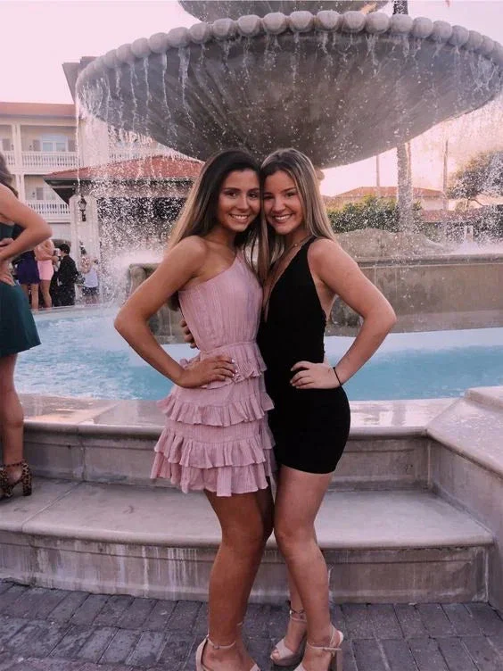 Lovely Homecoming Dress With Pleats Graduation Dress For Junior Y2095 - Image 2