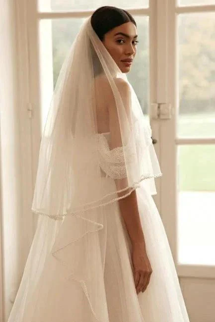 Luxury long sleeves a-line Off-the-shoulder Wedding dresses sequined - Image 4