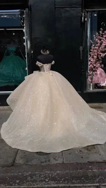Luxury Quinceanera Dresses Applique Corset Ball Gown Prom Sweet 16 Dress Y4144 - Image 3